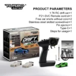 Turbo Racing 1:76 C66 C64 C65 C61 C62 C63 RC Electric Drift Car With Gyro Radio Full Proportional Toys For Kids and Adults - Image 5