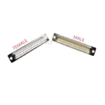 1PCS 3U Gold Plated Solid Pin DB37 MALE FEMALE CONNECTOR Solder Type D-Sub 37pin serial port Adapter 37 pin 37P - Image 3