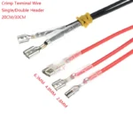 10pcs 20CM 30CM 2.8MM/4.8MM/6.3mm 2.8/4.8/6.3 female Spade Crimp Terminal Connector with wire red black for rocker switch
