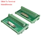 1pcs DB44 Male/Female Socket To Terminal Block Adapter Pcb Board D-Sub 44Pin Connector Converter Din Rail Mounting