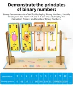 DIY Binary Demonstrator DIY Math Simulation Calculation & Education Model Toy Physics Science Toys For Children Gift Toy Project - Image 8