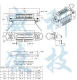 1PCS Male Female Centronics Connector 57 Series 14/24/36/50Pin 90 Degree PCB Mount DIP Type Printer Socket - Image 16