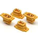 5pc Amass XT60E-F Female Plug Large Current Gold/Brass Ni Plated Connector Power Battery Connecting Adapter for RC Model - Image 3