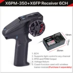 DUMBORC X6PM-350 RC Transmitter and Receiver Kit BL3F/X6FG/X6FP/X4FMG 2.4GHZ RC Controller 6CH Gyro Universal RC Car Boat Robot - Image 10