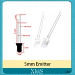 10pairs 3mm 5mm 940nm LEDs Infrared Emitter and IR Receiver Diode Diodes 301A for arduino - Image 10