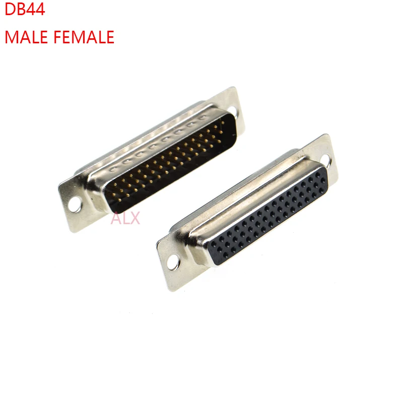 Se8db9c26413a43caa7980e4438d93a95K.webp 2PCS DB44 female MALE PCB Mount serial port CONNECTOR Solder Type D-Sub CONNECTORS 44pin plug jack Adapter 3 Rows 44 PIN 44p - Image 1