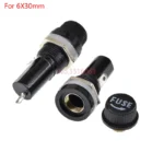 5/10PCS 5X20mm/6X30mm Glass Fuse Holder With Wire 5*20 6*30 Insurance Tube Socket Fuseholder Clip And Box BLX-A PCB Mounting - Image 4