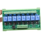 8 Channels relay module DIN Rail Mount SRD-05VDC-SL-C SRD-12VDC-SL-C SRD-24VDC-SL-C 10A 5V 12V 24V DC PNP NPN  1NO 1NC - Image 5