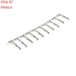 100pcs 5556-RT 5556 Crimp terminal FOR computer 5557 4.2MM female HOUSING connector FOR Plastic Shell Plug FOR CABLE WIRE