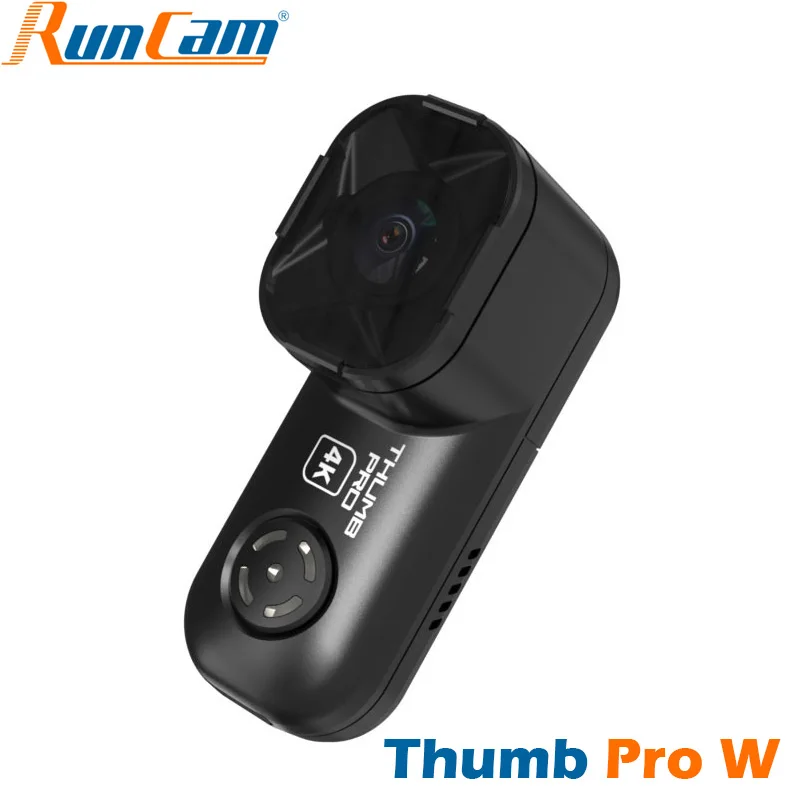 Sea3fe9968b9f4eb586eb8b5a3f395e92x.webp RunCam Thumb Pro W 4K MINI Action FPV Camera 16g Bulit-in Gyro Filter Drone Camera FPV Racing Quadcopter Drone - Image 1