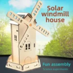 DIY Solar Energy Windmill House DIY Science Experiment Kit & Education Model Toy Physics Science Toys For Children Gift Toy - Image 2