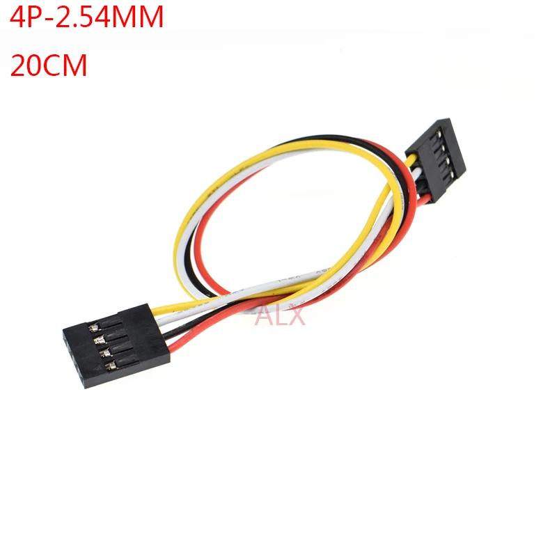 5/10pcs 4pin Dupont Line Female To Female Pitch 2.54mm 20cm Double Head 4p 4 Pin Jumper Cable Wire For Pcb Connector