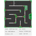 LDARC Portable Race Track Rubber Mat 160x90mm 120x60mm 240x120mm 240x240mm RC 1/76 1/64 1/58 Mini Car Track Race Accessory - Image 9