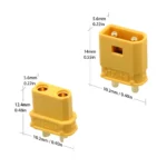 5Pair Amass RC Aircraft FPV XT30AW-M XT30UW-F Waterproof Plug with Lock Buckle XT30AW Male XT30UW Female Gold-plated Connector - Image 5