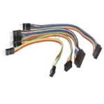 5PCS 20CM double row DUPONT LINE DUPONT connector plug with wire jumper cable 2.54MM 2*2/3/4/5/6/7/8/9/10 PIN P male to female - Image 3