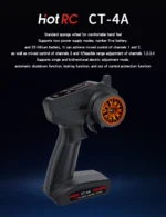 Hotrc CT-6A CT-4A 6CH 4CH 2.4GHz Radio System Transmitter Remote Controller with F-06A F-04A 6Ch Receiver for RC Car Boat Tank - Image 27