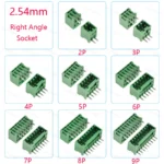 10PCS 2.54/3.81/5.08MM 2EDG 15EDG 2/3/4/5/6/7/8 Pin Screw Terminal Block Connector Pitch Plug+Straight/Curved Needle Pin Socket - Image 18