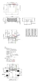10pcs Usb 3.1 type-c 16pin Female Connector For Mobile Phone Charging Port Charging Socket Tow Feet Plug - Image 2
