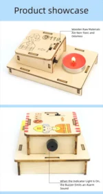 DIY Fire Alarm Circuit Kit Puzzle Handmade Science Technology Educational Kit Puzzle STEM Toy Gift for Children - Image 5