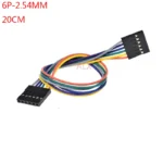 10PCS 6PIN DUPONT LINE female to female PITCH 2.54MM 20CM double head 6P 6 pin JUMPER CABLE WIRE FOR PCB connector