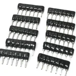 10pcs 7PIN DIP7 Exclusion Network Resistor Array 1K 2K 3.3K 5.1K 10K 2.54mm A102J A202J A472J A512J A103J A332J A223J A104J