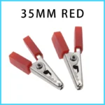 10PCS Small/Large Insulated Crocodile Clips Plastic Handle Cable Lead Testing Metal Alligator Clips Clamps 35/50MM Length - Image 7