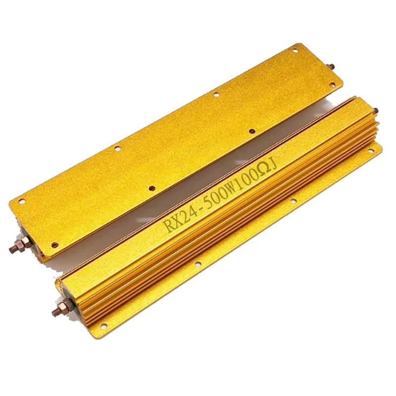 Sf4dd10e946b0479e8801cb1856309f64i.webp RX24 500W Aluminum Power Metal Shell Case Wirewound Resistor 0.1 0.15 0.22 0.33 0.4 0.47 0.5 0.8 1 1.5 2 2.2 3 3.3 4 4.7 5 6 Ohm - Image 1