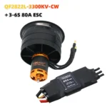 QX-MOTOR new 64mm EDF CW/CCW 12 Blades Ducted Fan with QF2822 Brushless Motor 2100KV 2300KV 3300KV 4300KV for Remote control toy - Image 8