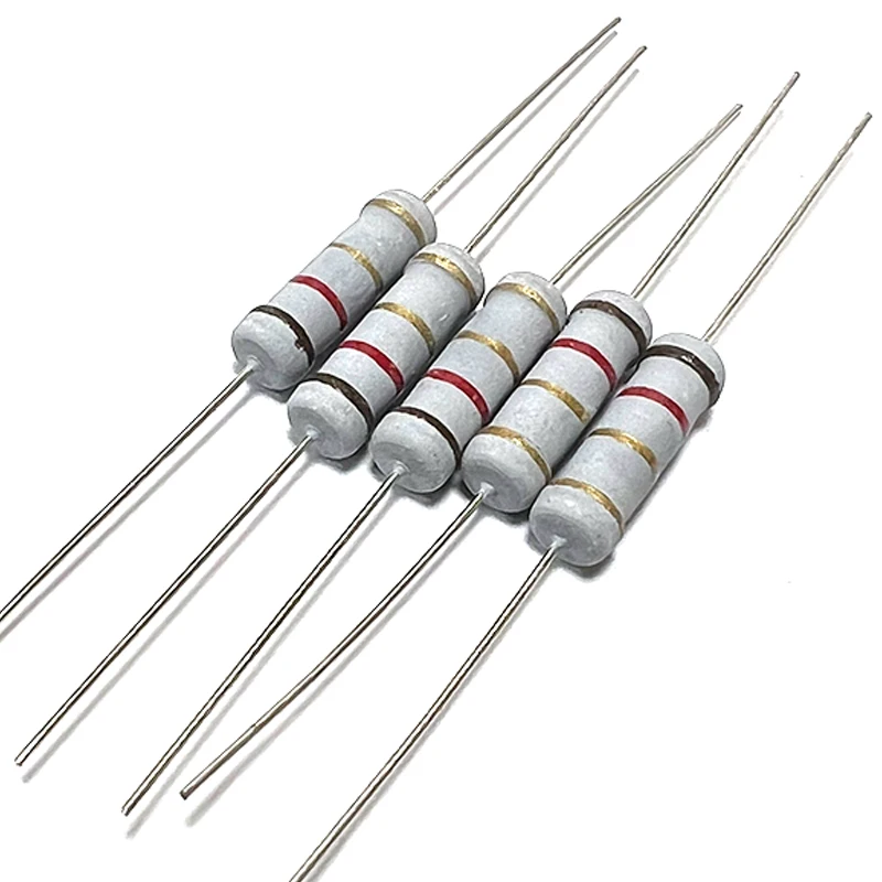 20pcs 2W Carbon Film Resistor 5% Resistance 0.12R 1R2 12R 120R 1K2 12K 120K 0.12 1.2 12 120 R K Ohm