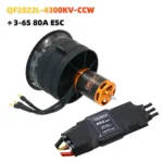 QX-MOTOR new 64mm EDF CW/CCW 12 Blades Ducted Fan with QF2822 Brushless Motor 2100KV 2300KV 3300KV 4300KV for Remote control toy - Image 7