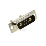 1PCS 7W2 30A Gold plated MALE FEMALE high current CONNECTOR D-SUB adapter solder type 5+2 plug jack high power 7 Power Position - Image 7