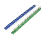 10PCS 2X40 PIN red blue Double row MALE 2.54MM PITCH PIN Header connector Strip 2X40PIN 2*40 40p 40PIN FOR PCB BOARD ARDUINO - Image 3