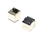 2PCS 951180A RJ45 Network Ethernet FEMALE SOCKET with light vertical straight female jack connector - Image 3