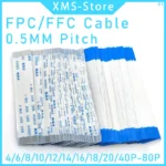 5PCS FPC FFC Ribbon Flexible Flat Cable 4/5/6/8/10/12/14/16/18/20/30/40-80Pin Pitch 0.5MM 1.0MM A-Type Wire Length