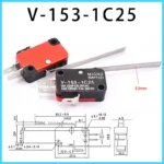 lot Large micro switch V-15-1C25, silver point V-15-IC25 microwave oven, 16A 250V contact switch, copper point tact switch - Image 8