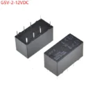 5pcs g5v-2-12vdc Power Relay 12vdc 2a 250vac 8pin G5v g5v-2 Dc 12v Dc12v Signal Realys