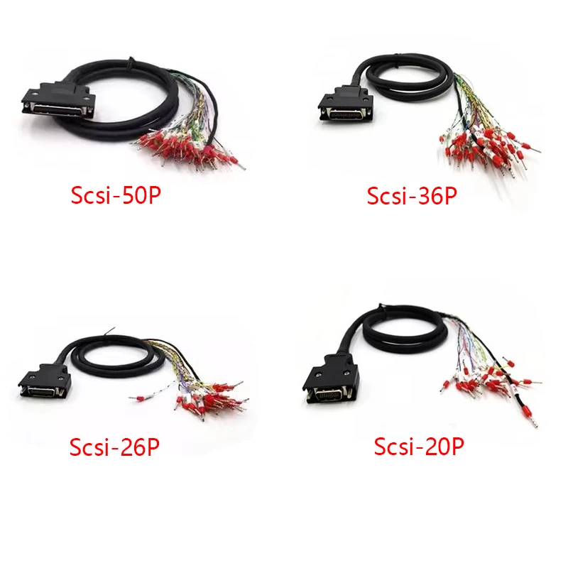 SCSI 20/26/36/50Pin IO Connector Signal Cable.PLC Control.For Mitsubishi Servo Motor Drive CN1 MR-J4JEJ3 MR-J3CN1 A6 A5 A4 X3 X8