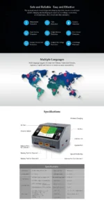 HOTA D6 Pro Black AC 200w DC 2x325w /15a Channel Smart Battery Charger Discharger Lipo Charger For Rc Drone Spare Parts - Image 9