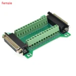 1PCS Double DB25 25Pin Male Female Serial Port Connector To Terminal Block Adapter D-SUB COM RS232 TO RS485 Converter Board - Image 4