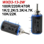 WXD3-13-2W 100R 220R 470R 2.2K 3.3K 4.7K WXD3-12 1W New Potentiometer 100 220 470 1K 2K2 3K3 4K7 10K 22K 33K 47K Ohm - Image 3