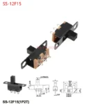 10PCS Slide Switch Micro-power Toggle Switch Single and Double-row Direct-inserted Horizontal Sliding Second Gear Third Gear - Image 13