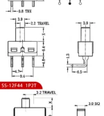 10PCS Slide Switch Micro-power Toggle Switch Single and Double-row Direct-inserted Horizontal Sliding Second Gear Third Gear - Image 30
