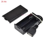 1Pcs USB Female AA Battery Box With Switch 1AA/2AA/3AA/4AA 1X/2X/3X/4X Slot Battery Holder Case With Plug 1.5V/3V/4.5V/7V/9V/12V - Image 2