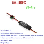 Hobbywing 5A Ubec V2 Air High Voltage Regulator Module 2-8S 5V 6V 7.4V 5A Adjustable BEC For RC Car Parts - Image 5