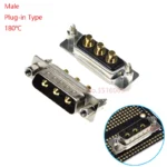 1Pcs 3W3 30A Gold Plated Male Female High Current Power Connector D-Sub Adapter Solder/Plug-in Type 3Pin Plug Jack DB3 Solid Pin - Image 9