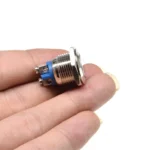 5PCS 16mm Metal Push Button Switch Waterproof Nickel plated brass press button Self-reset 1NO High/Flat/Shape Round Momentary - Image 5