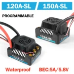 Platinum 120A 150A 2-4S Waterproof Burshless ESC with 5.8V-6.1V/3A BEC for 1/10 1/12 1/14 RC Car Truck Model Toys