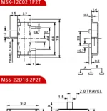10PCS Slide Switch Micro-power Toggle Switch Single and Double-row Direct-inserted Horizontal Sliding Second Gear Third Gear - Image 28