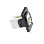 1pcs Simple Rj45 Network Connector Metal Panel Socket D Type Mounting Cat5e Cat6 Aviation Waterproof Through Socket - Image 3