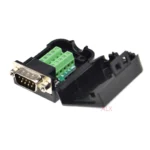 1PCS DB9 9PIN male plug serial port connector terminal adapter with black shell D-SUB COM RS232 RS485 wire cable free solder - Image 3